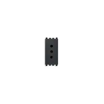 Priza Secury 2P+T Standard Italian 250V negru