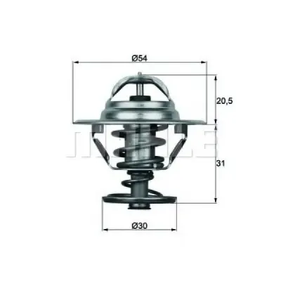 Termostat, lichid racire MAHLE ORIGINAL TX 10 76D