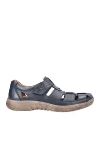 Sandale casual - barbati - ANTISTRESS - 03578-14 bleumarin - piele naturala - Bleumarin