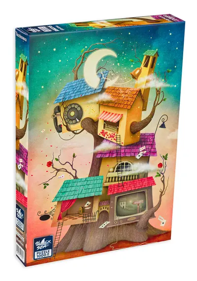 Puzzle Black Sea din 1000 de piese - Casa din copac