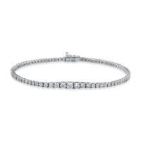 Bratara tennis din aur alb cu diamante de 1.14ct