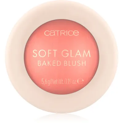 Catrice Soft Glam blush cu efect iluminator culoare 030 Cheeky Coral 5.6 g