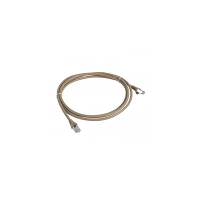 Patch cord RJ 45 - RJ 45 - F/UTP cat. 5e screened impedance 100 ohms - PVC light brandn - lungime 2 m