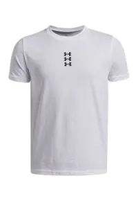 Tricou regular fit cu imprimeu logo - pentru baschet Hoops - Negru/Alb murdar