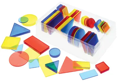 Trusă educațională Nowa Szkola - Forme geometrice, transparente