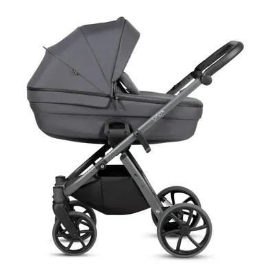 Carucior 2 in 1 Tutis Uno 6+ Antracite 169, sezut reversibil, spatar reglabil, cadru din aluminiu, amortizoare, roti cu blocare, greutate admisa 22 kg