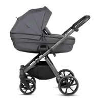 Carucior 2 in 1 Tutis Uno 6+ Antracite 169, sezut reversibil, spatar reglabil, cadru din aluminiu, amortizoare, roti cu blocare, greutate admisa 22 kg