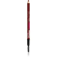 NYX Professional Makeup Powder Louder creion pentru sprancene cu pensula culoare Black Cherry 1 buc
