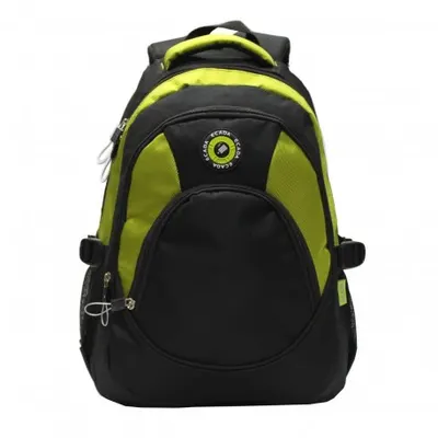 Ghiozdan UNI, 46x32x18 cm, negru/verde deschis, Ecada