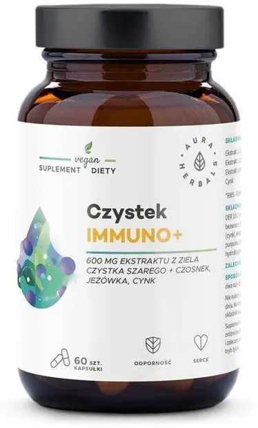 Czystek Immuno+, 60 capsule, Aura Herbals