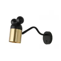 Corp de iluminat aplicat perete - MOUSE wall luminaire with on, 4763, max250V, 50/60Hz, 1*E27, max.25 W, IP20, dia.8 cm, black/gold