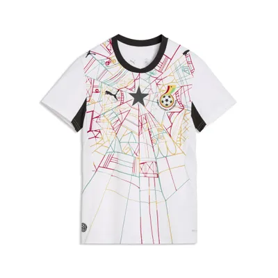 Tricou fotbal femei emblema Ghana Football Association Heimtrikot 2026, alb PUMA