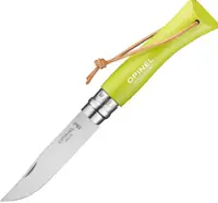 Cuțit pliabil Opinel Inox - Colorama, №7, verde deschis