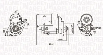 Electromotor (12v, 2,2kw) Toyota 4 Runner, Dyna, Hiace Iv, Land Cruiser, Land Cruiser Prado 2.5d 3.0d Dupa 1993