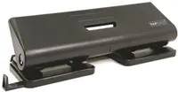 Perforator Rapesco - 75-P, cu 4 gauri, pentru 16 file, negru