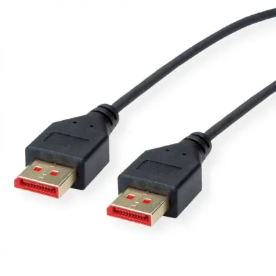 Cablu Displayport 8K60Hz/4K120Hz slim T-T 1m Negru, Roline 11.04.5960