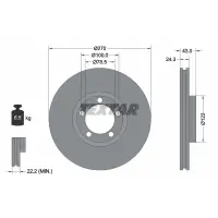 Disc frana TEXTAR 92088200