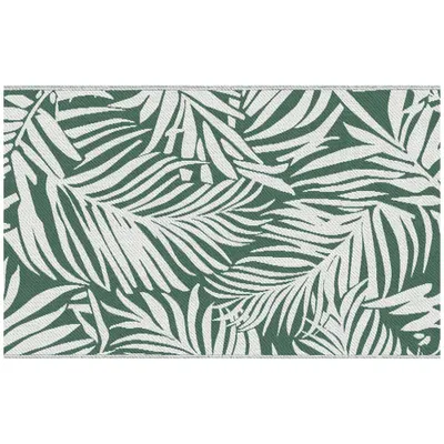 Outsunny Covor de Exterior pentru Balcon și Terasă, Rezistent la Raze UV, 152x243 cm, Verde și Alb | Aosom Romania