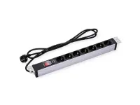 Prelungitor PDU 19" cu 7 x Schuko cu switch ON/OFF 3m, Value 19.99.1637
