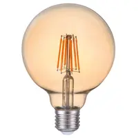 Bec LED EVO17 Filament G95 6W E27 2200K Auriu