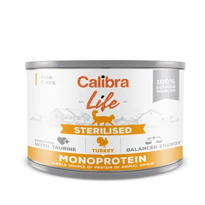 Calibra Cat Life can Sterilised Turkey 200 g
