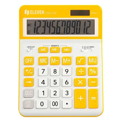 Calculator Eleven - CDC120WH-OR, alb/galben