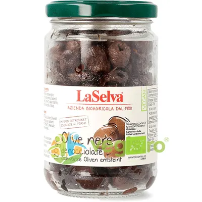 Masline Negre Coapte fara Samburi Ecologice/Bio 120g