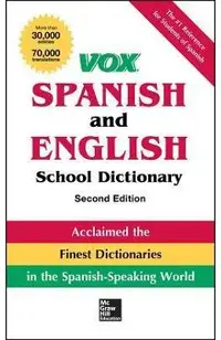 Vox Spanish and English School Dictionary, Paperback, 2nd Edition