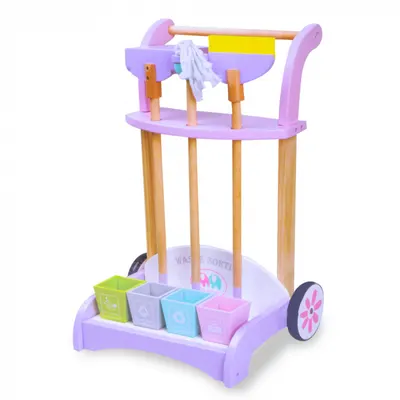Set Mobil de Curatenie din Lemn cu Accesorii Montessori - Nurio