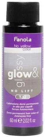 Fanola No Yellow Color Vopsea cremă tonifiantă Glow & Glossy, T.12, 60 ml