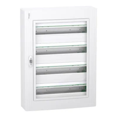 PrismaSet XS, Cofret cu montaj aparent, 4x24 Module, material plastic, usa transparenta, cu 1 bloc terminal