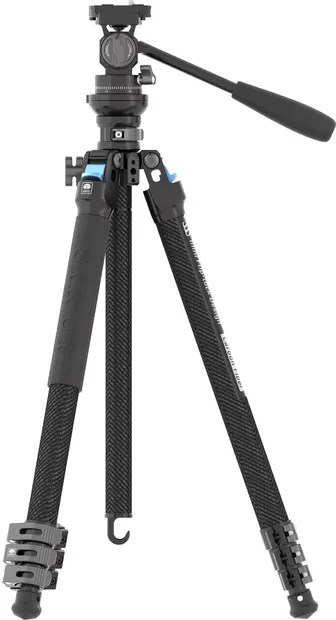 Trepied video din carbon SIRUI - L-224F+KV-5, 25 - 152 cm, negru