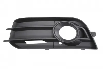 Grila Fata Stanga (cu orificii lampa ceata, negru) potrivit AUDI A1 05.10-10.18 05.10-01.15
