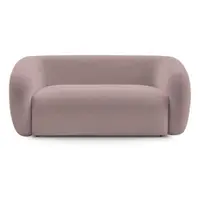 Canapea roz cu tapițerie din chenille 160 cm Celine – Bobochic Paris