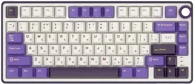 Tastatură mecanică Royal Kludge – R75, K Silver, RGB, Blackberry Mousse
