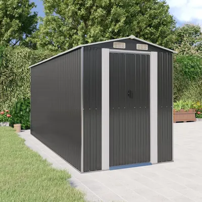 Gossi sopron de gradina, antracit, 192x440x223 cm, otel galvanizat