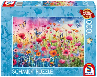 Puzzle Schmidt din 1000 piese - Câmp de maci