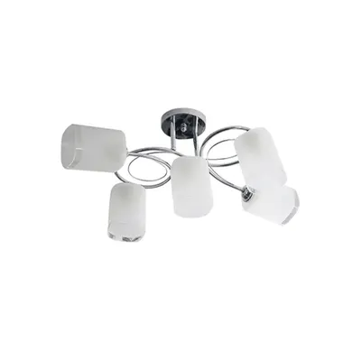 Lustra Calypso Crom+Alb 5xE27 60W