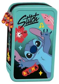 Penar cu accesorii St. Majewski Stitch - Mint Aloha, 3 fermoare