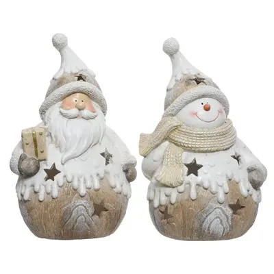 Figurina decorativa - Poly Tealighth - Natural - mai multe modele