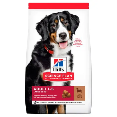 Hills SP Canine, hrana uscata pentru caini adulti de talie mare, cu miel si orez, 14 KG