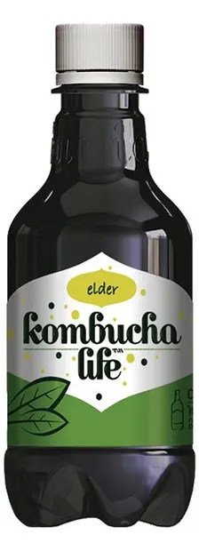 Elder Băutură naturală, 330 ml, Kombucha Life