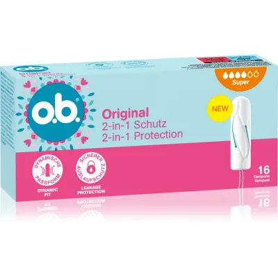 o.b. Original Super tampoane în caz de menstruație puternică 16 buc
