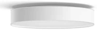 Plafonier LED Philips - Hue Devere, M, IP44, 19.2W, dimmer, alb