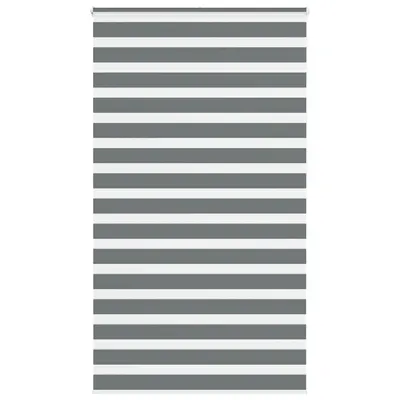 Gossi jaluzea tip zebra gri inchis latime tesatura 120,9 cm poliester