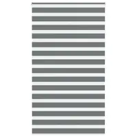 Gossi jaluzea tip zebra gri inchis latime tesatura 120,9 cm poliester