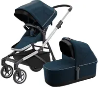 Cărucior combinat 2 în 1 Thule - Sleek, Navy Blue