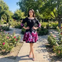 Rochie eleganta din barbie cu imprimeu floral Eleftheria 3