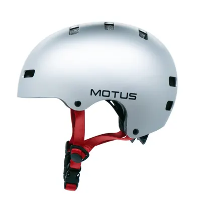 Cască de bicicletă pentru copii MOTUS argintie M 48-56 cm