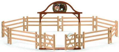 Set figurine Schleich Horse Club - curte cu gard